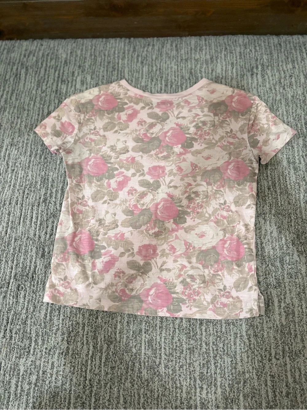 LoveShackFancy x GAP Floral Pink Pocket Tee